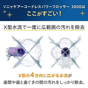 ソニッケア ソニッケアー 口腔洗浄機  コードレスパワーフロッサー3000 ホワイト HX3826/31-イメージ2