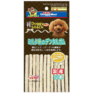 ドギーマンハヤシ ドギースナックバリュー ミルク味のデンタルガム 12本入り DSVﾐﾙｸｱｼﾞﾉﾃﾞﾝﾀﾙｶﾞﾑ12P-イメージ1