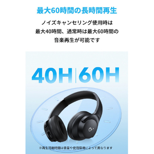 Anker ヘッドフォン Soundcore Q20i ブラック A3004Z11-イメージ5