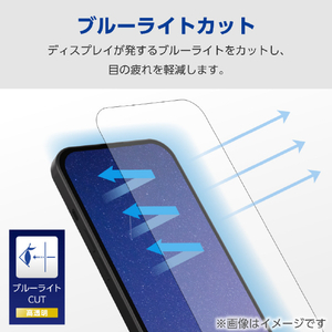 エレコム Google Pixel 9/9 Pro用フィルム ブルーライトカット 指紋防止 高透明 PM-P242FLBLGN-イメージ4