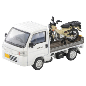 トミーテック トミカリミテッドヴィンテージ NEO LV-N330a ホンダ アクティ トラック バイク店仕様 (白) ホンダ CT125・ハンターカブ付 LVN330Aﾎﾝﾀﾞｱｸﾃｲﾄﾗﾂｸﾊﾞｲｸﾃﾝ-イメージ1