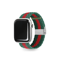 EGARDEN Apple Watch 42/41/40/38mm用LOOP BAND グリーン&レッド EGD23114AW