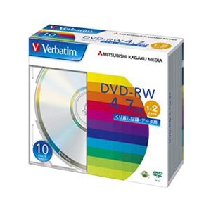 Verbatim データ用DVD-RW 4．7GB 1-2倍速 10枚入り DHW47N10V1-イメージ1