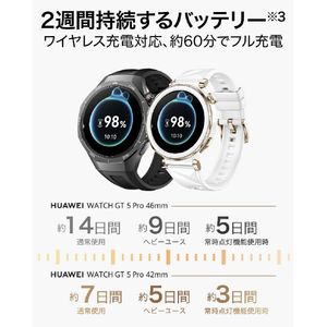 Huawei WATCH GT5 PRO 46mm/55020DFS Black WATCH GT5PRO 46MM/BK-イメージ8