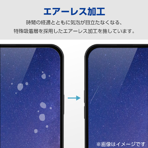 エレコム Google Pixel 9/9 Pro用フィルム 衝撃吸収 指紋防止 高透明 PM-P242FLFPAGN-イメージ7