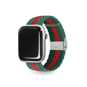 EGARDEN Apple Watch 49/45/44/42mm用LOOP BAND グリーン&レッド EGD23119AW-イメージ1