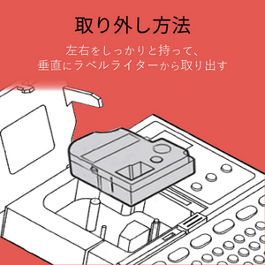 カラークリエーション テプラ PRO用互換テープカートリッジ CTC-KSC12R-イメージ6