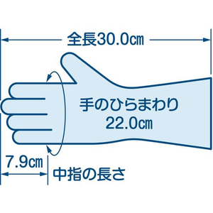 エステー ファミリー ビニールうす手 指先抗ウイルス加工 L グリーン 1双 FCC0984-イメージ2