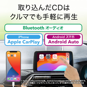 バッファロー スマートフォン用CDレコーダー ラクレコ Wi-Fiモデル ホワイト RR-W1-WH-イメージ6