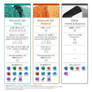 マイクロソフト Microsoft 365 Family(ダウンロード) [Win/Mac ダウンロード版] DLM365FAMILYHDL-イメージ2