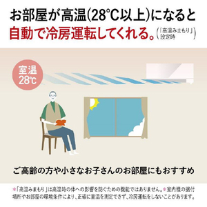 三菱 「標準工事込み」 6畳向け 冷暖房エアコン e angle select 霧ヶ峰 GEシリーズ MSZ-E2224E4-Wｾｯﾄ-イメージ11