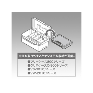 明邦化学工業 ノベルティボックス L レッド FCR2248-イメージ3