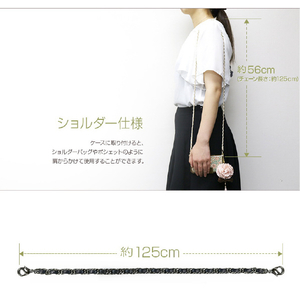 abbi Leather Chain Long Strap ネイビー 7127CN-イメージ7