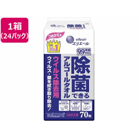 大王製紙 エリエール 除菌アルコールタオルウイルス除去用 詰替70枚 24P FC406NT