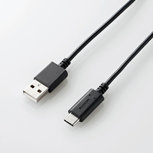 エレコム USB2.0ケーブル（準拠、A-C） 0.5m MPA-ACBKシリーズ MPA-AC05BK-イメージ1