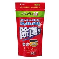 サンワサプライ OAウェットティッシュ詰め替えタイプ（除菌用・60枚入り） CD-WT9KP