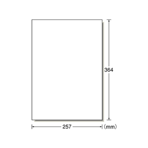 エーワン ラベルシール B4 ノーカット ホワイト 100枚 F877228-28423-イメージ1