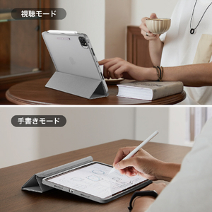 ESR iPad Pro 12．9インチ(第6/5世代)用Ascend ハイブリッドケース Grey ESR237-イメージ5