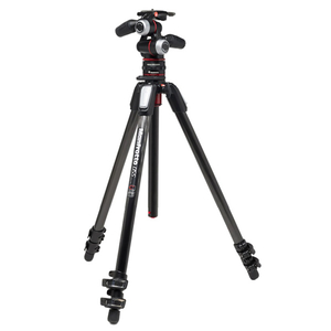 Manfrotto 055プロカーボン3段三脚+XPRO3ウエイ+MOVEキット MK055CXPRO33WQR-イメージ1