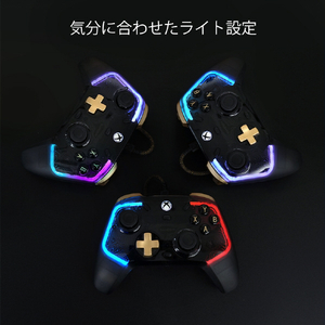 GAMESIR RGBライト付きホール効果センサー仕様 有線 透明ゲーミングコントローラー メンブレンボタン仕様 【Xbox Series S/X、Xbox One S/X、Windows PC、Steam対応】 スケルトンブラック GAMESIRKALEIDFLUX-イメージ15