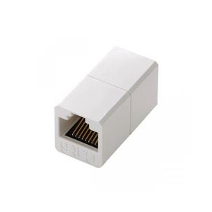 エレコム 延長コネクタ ホワイト LD-RJ45JJ6Y2-イメージ1