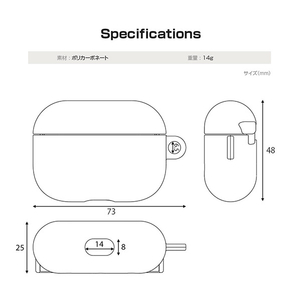 araree AirPods Pro用ハードクリアケース Nu:kin クリア AR19135APP-イメージ15