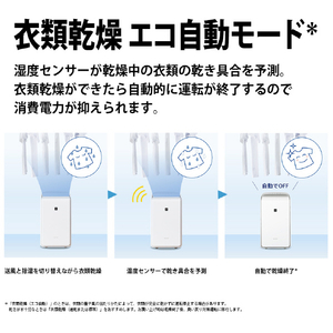 シャープ ハイブリッド衣類乾燥除湿機 プラズマクラスター衣類乾燥除湿機 ホワイト系 CV-SH150W-イメージ7