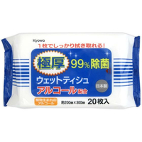 協和紙工 極厚除菌アルコールウェットティッシュ 大判 20枚 FC828PV-03-086