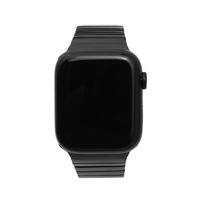 WEARPLANET Apple Watch 49/46/45/44/42mm用プレミアムメタルバンド ブラック WP23136AW