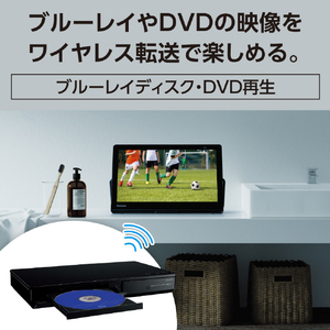 パナソニック 15V型ブルーレイディスクプレーヤー/500GB HDDレコーダー付ポータブルテレビ プライベート・ビエラ UN-15LD12H-イメージ16