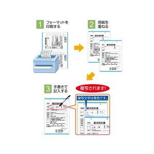 ヒサゴ マルチプリンタ帳票複写 A4 白紙2穴 100枚 FC046NT-FSCF2001-イメージ3