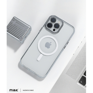 miak iPhone 13用レンズガード一体型MagSafe対応クリアケース ブラック MA52138I13-イメージ17