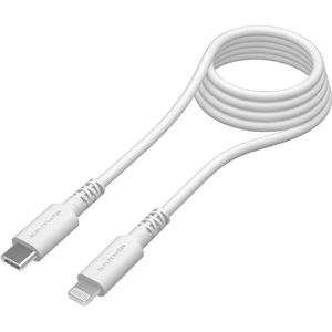 多摩電子工業 USB-C to Lightningロングブッシュケーブル 1．5m ホワイト TSC212LC15W-イメージ1