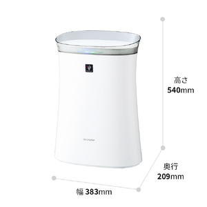 シャープ 空気清浄機 ホワイト系 FU-S50-W-イメージ3