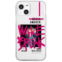 Dparks iPhone 13用ソフトクリアケース AWAKEN PINK DS21142I13