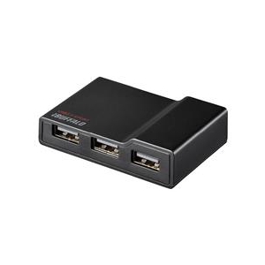 BUFFALO USB2．0 PC/TV対応 セルフパワーハブ(4ポート) ブラック BSH4A11BK-イメージ1