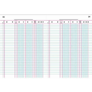 コクヨ 帳簿 三色刷 元帳 F804034-ﾁ-100-イメージ2