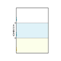 ヒサゴ マルチプリンタ帳票 A4 カラー 3面 1200枚 FC91544-FSC2079Z