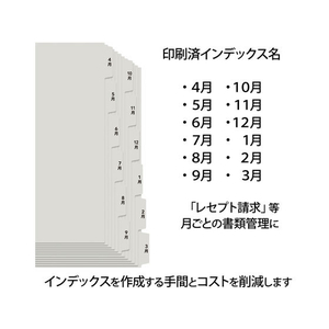 プラス たすけあ 4～3月インデックス 6山×2 FCA8651-98-080/FL-809IS-イメージ4