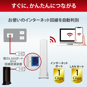 I・Oデータ Wi-Fiルーター 3603+574Mbps [Wi-Fi 6(ax) /IPv6対応] WN-DAX4200GR-イメージ7