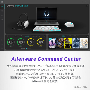 DELL ノートパソコン Alienware m16 R2 ダークメタリックムーン NAM86-EHLBC-イメージ10