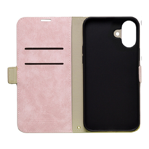 ＮＡＴＵＲＡＬ　ｄｅｓｉｇｎ iPhone 16 Plus用手帳型ケース STYLE NATURAL ライラック IP24-67-VS11-イメージ3