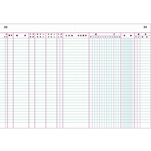 コクヨ 帳簿 三色刷 手形受払帳 F804039-ﾁ-117-イメージ2