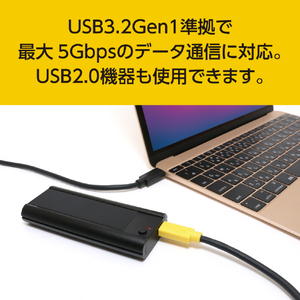 ミヨシ USB Type-C映像ケーブル 1．2m ブラック USB-CCD12/BK-イメージ5