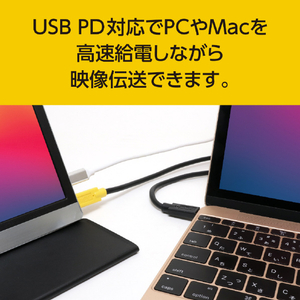 ミヨシ USB Type-C映像ケーブル 1．8m ブラック USB-CCD18/BK-イメージ3