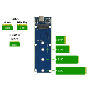 グリーンハウス NVMe M．2 SSD専用外付けドライブケース ブラック GH-M2NVU3A-BK-イメージ3