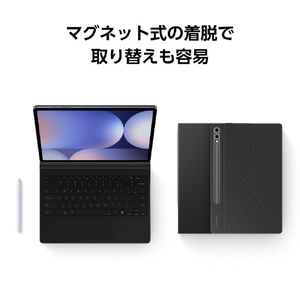 Samsung Galaxy Tab S10+/Tab S9+/Tab S9 FE+用Book Cover Keyboard-AI Key Black EF-DX825UBEGJP-イメージ6