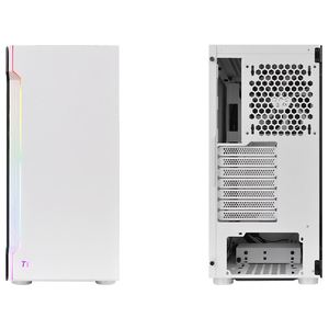 Thermaltake ミドルタワー型PCケース H200 TG RGB Snow Edition ホワイト CA-1M3-00M6WN-00-イメージ3