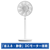 バルミューダ DCモーター搭載リモコン付リビング扇風機 The Green Fan ホワイト×グレー EGF-1800-WG