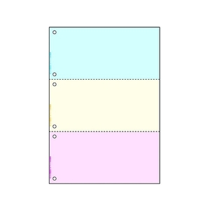 ヒサゴ プリンタ帳票A4カラー3面6穴 FC110KR-8560386-イメージ2